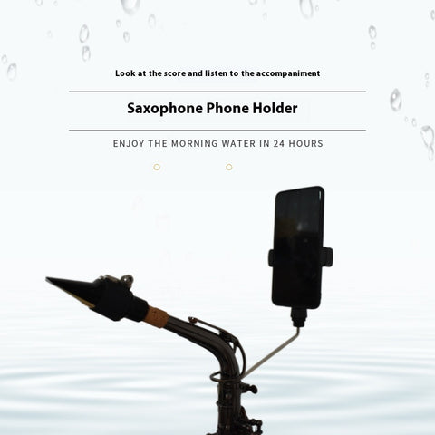 Saxophone Phone Holder & Music Stand Accessory