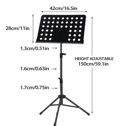 Heavy-Duty Folding Music Stand