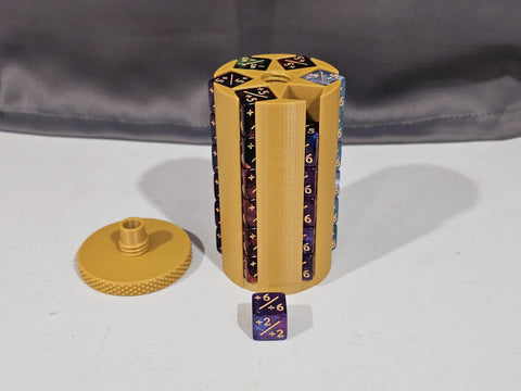 Dice Holder for 16mm D6 – Compact 3D Printed Dice Case – Holds 6-Sided Dice – Tabletop Gaming & DND Storage Box